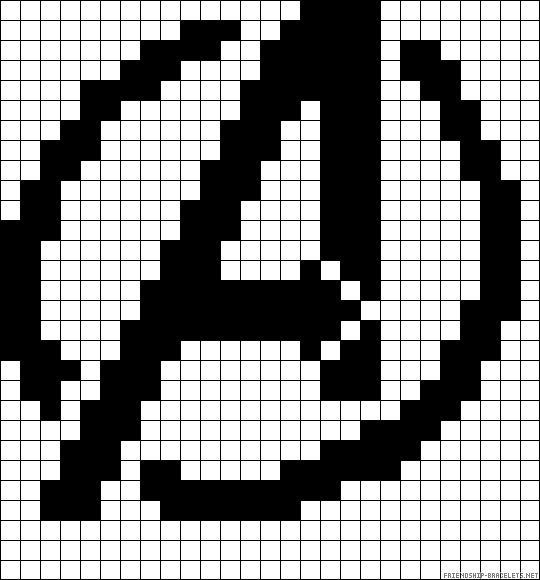 Avengers Схема фенечки Avengers
