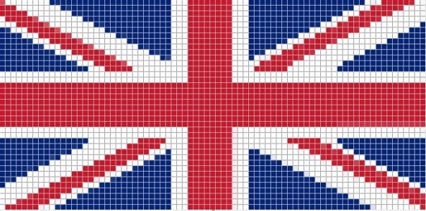 Схема фенечки britan flag